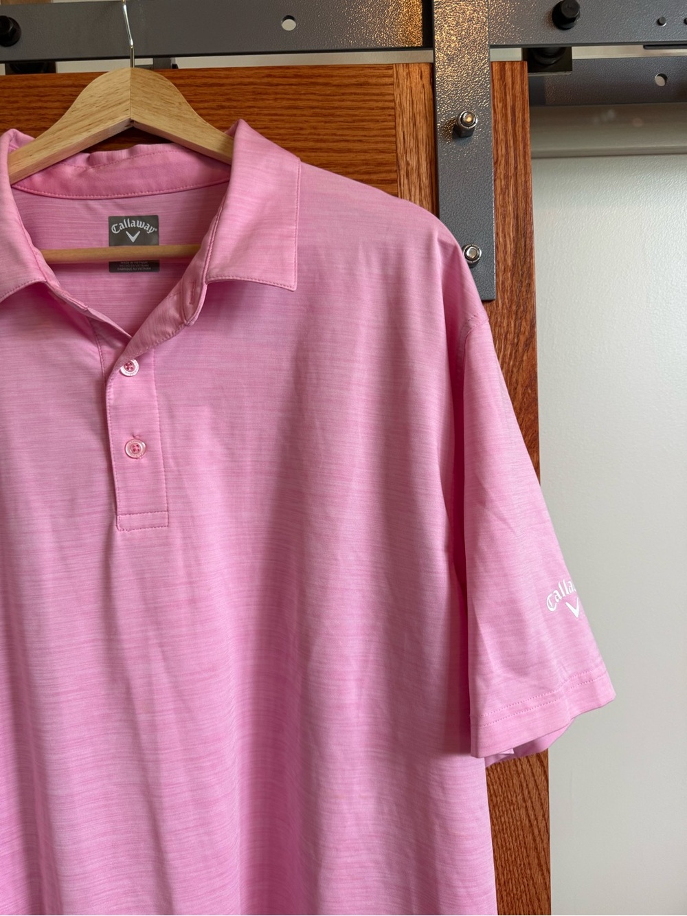 Callaway Men’s Light Pink Performance Polo